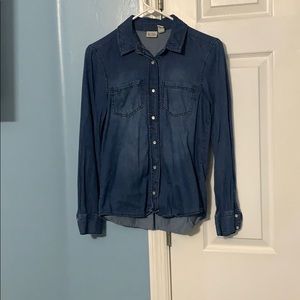 Denim button down